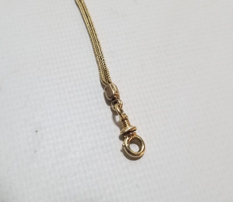 OSMANLI DÖNEMİ MİNELİ VE ELMASLI ALTIN CEP SAATİ KÖSTEĞİ