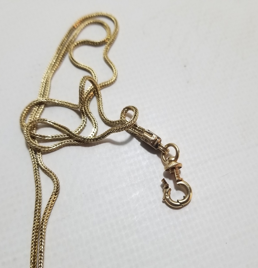 OSMANLI DÖNEMİ MİNELİ VE ELMASLI ALTIN CEP SAATİ KÖSTEĞİ