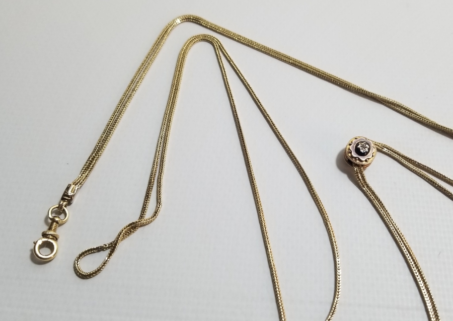 OSMANLI DÖNEMİ MİNELİ VE ELMASLI ALTIN CEP SAATİ KÖSTEĞİ