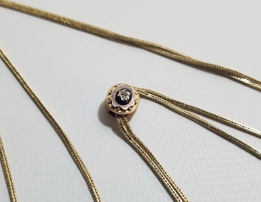 OSMANLI DÖNEMİ MİNELİ VE ELMASLI ALTIN CEP SAATİ KÖSTEĞİ