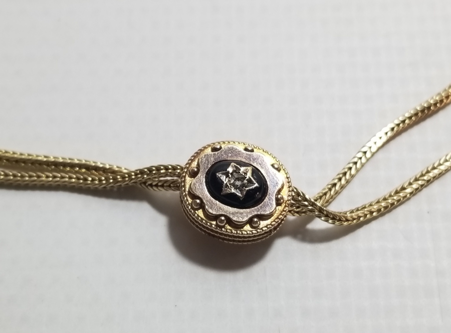 OSMANLI DÖNEMİ MİNELİ VE ELMASLI ALTIN CEP SAATİ KÖSTEĞİ