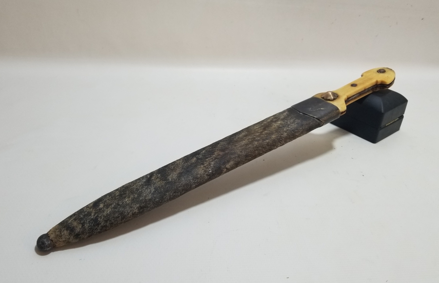 ORİJİNAL KININDA KEMİK SAPLI NADİR ÇERKES KAMASI