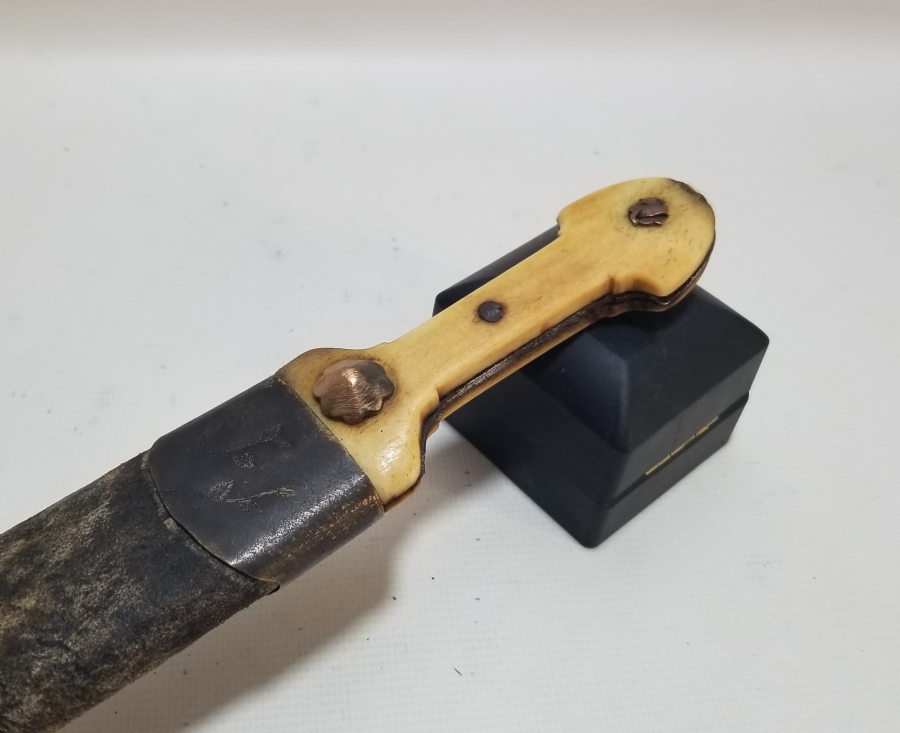 ORİJİNAL KININDA KEMİK SAPLI NADİR ÇERKES KAMASI