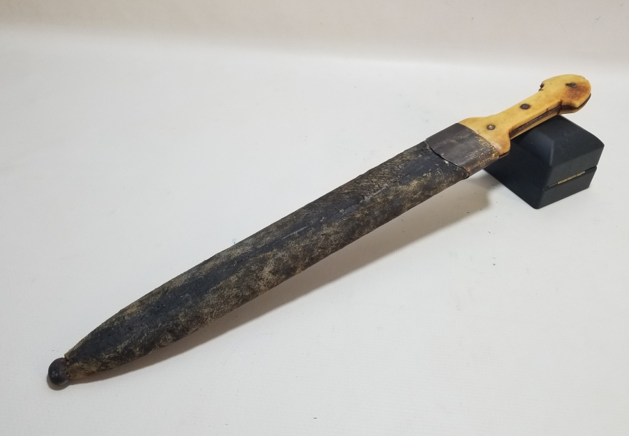 ORİJİNAL KININDA KEMİK SAPLI NADİR ÇERKES KAMASI