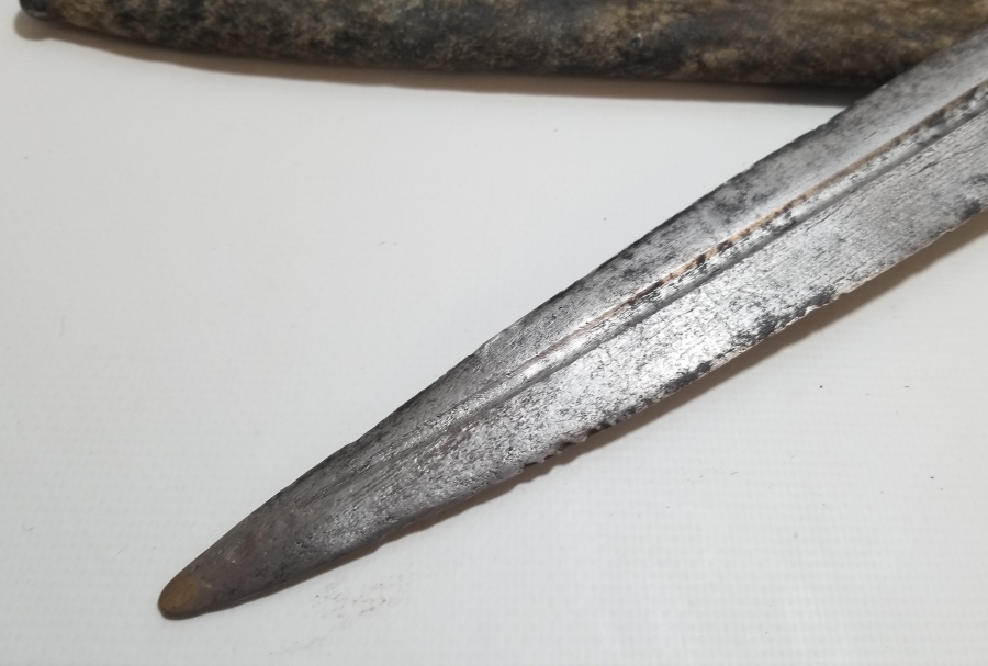 ORİJİNAL KININDA KEMİK SAPLI NADİR ÇERKES KAMASI