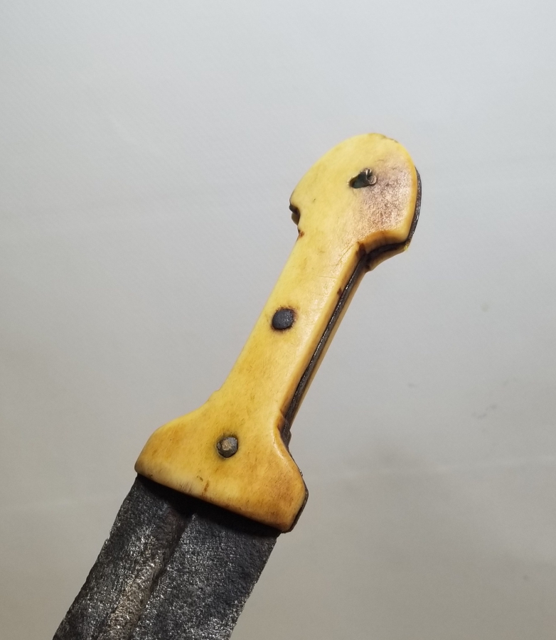 ORİJİNAL KININDA KEMİK SAPLI NADİR ÇERKES KAMASI