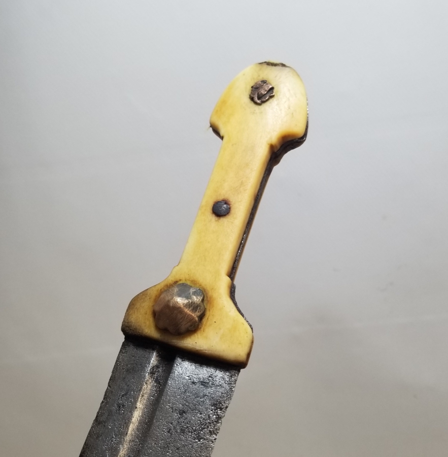 ORİJİNAL KININDA KEMİK SAPLI NADİR ÇERKES KAMASI