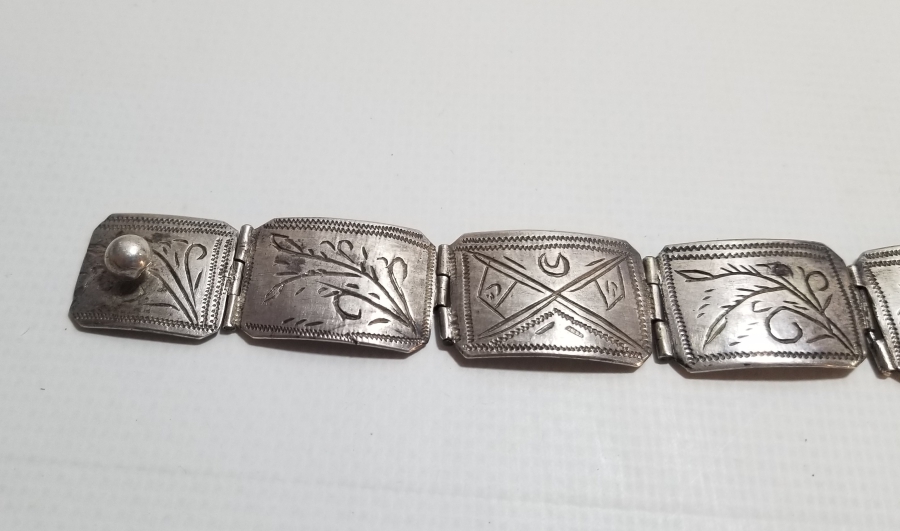 MEŞRUTİYET HATIRASI OSMANLI DÖNEMİ EL YAPIMI NADİR GÜMÜŞ BİLEKLİK