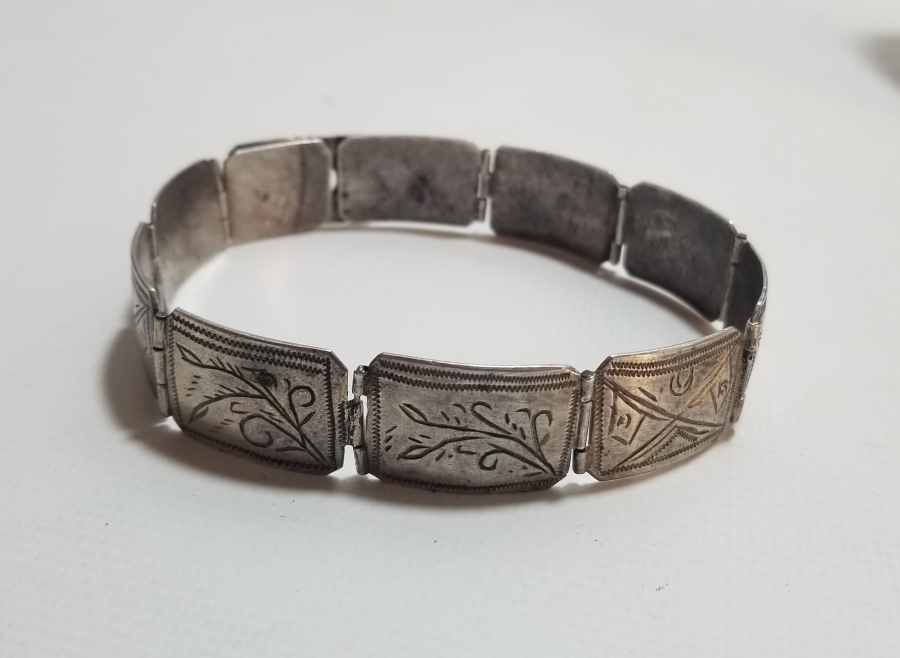 MEŞRUTİYET HATIRASI OSMANLI DÖNEMİ EL YAPIMI NADİR GÜMÜŞ BİLEKLİK