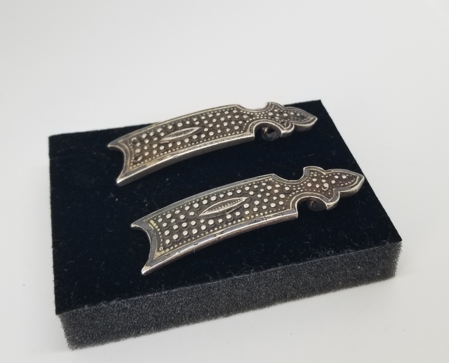 SAVATLI VE KABARTMA İŞÇİLİKLİ OSMANLI DÖNEMİ GÜMÜŞ ÇERKES KEMER TOKASI