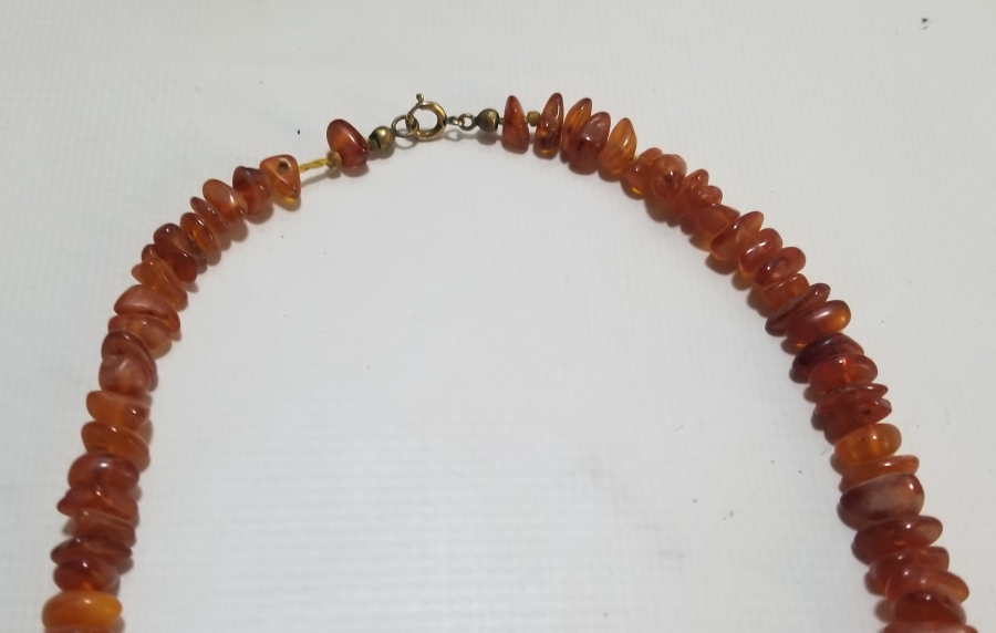 ÖZEL YAPIM DAMLA KEHRİBAR GERDANLIK