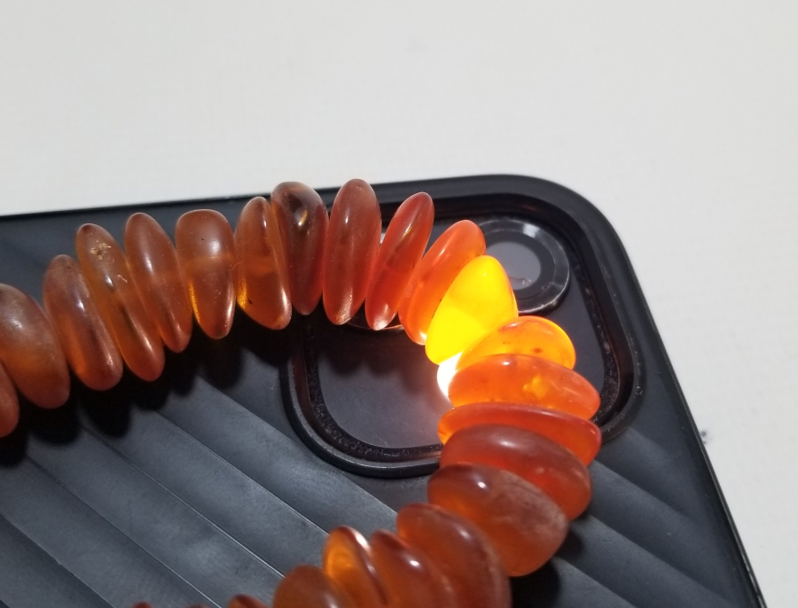 ÖZEL YAPIM DAMLA KEHRİBAR GERDANLIK