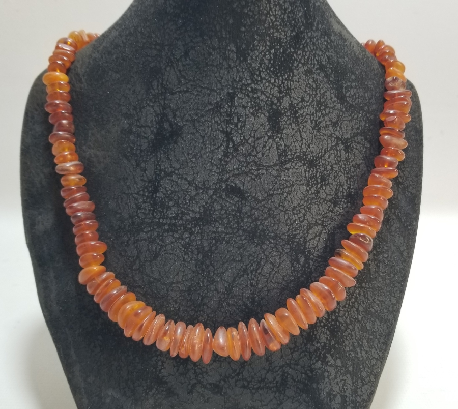 ÖZEL YAPIM DAMLA KEHRİBAR GERDANLIK