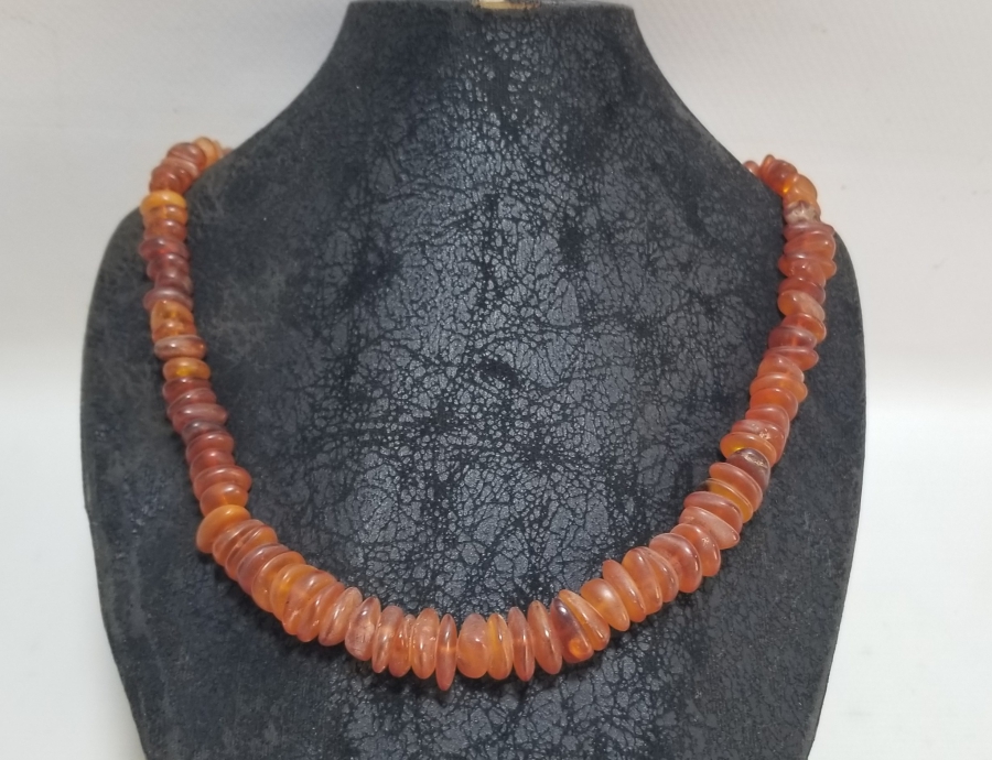 ÖZEL YAPIM DAMLA KEHRİBAR GERDANLIK