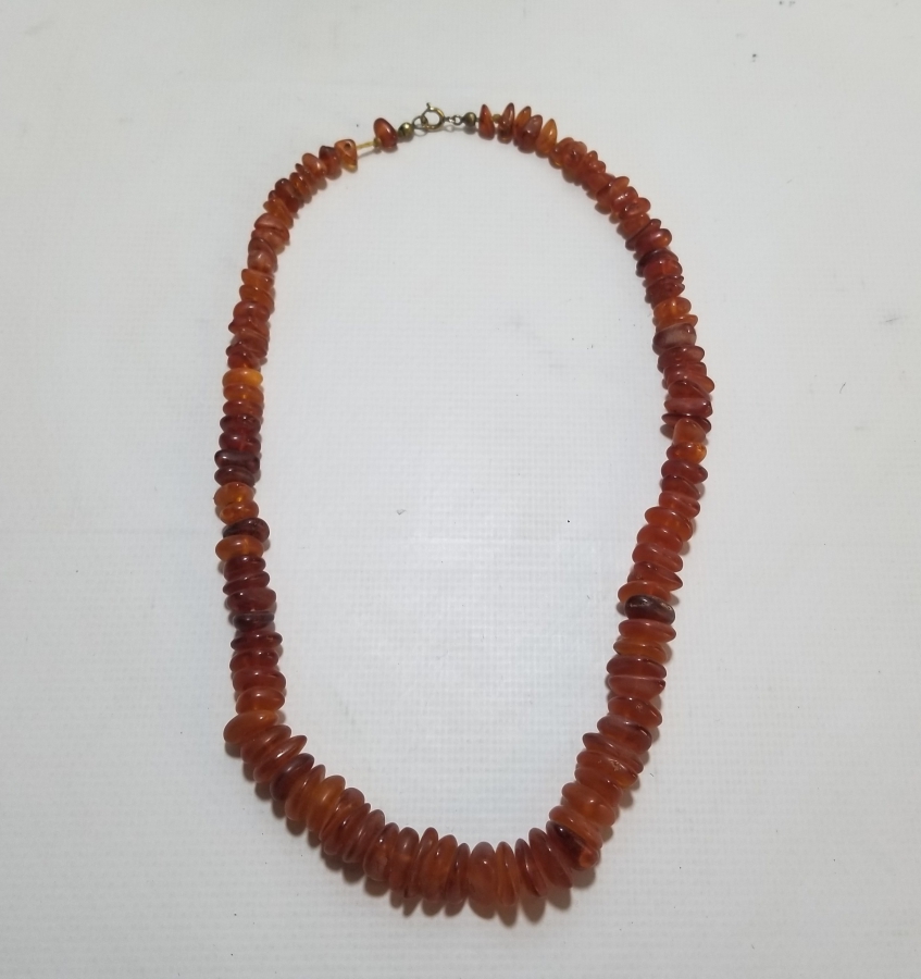 ÖZEL YAPIM DAMLA KEHRİBAR GERDANLIK