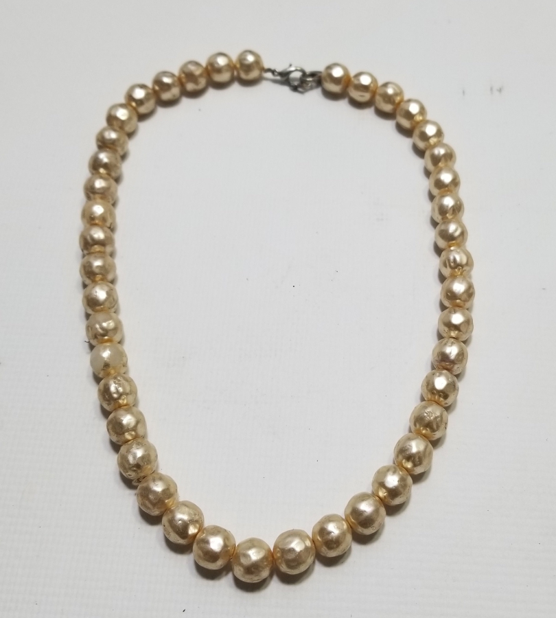 İNCİ GÖRÜNÜMLÜ BİJUTERİ GERDANLIK