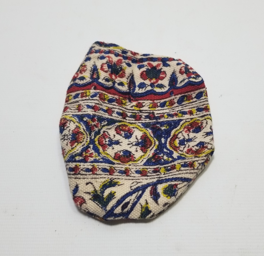 KIRKAĞAÇ BASKISI KUMAŞTAN YAPILMIŞ OSMANLI DÖNEMİ GELİN KESESİ