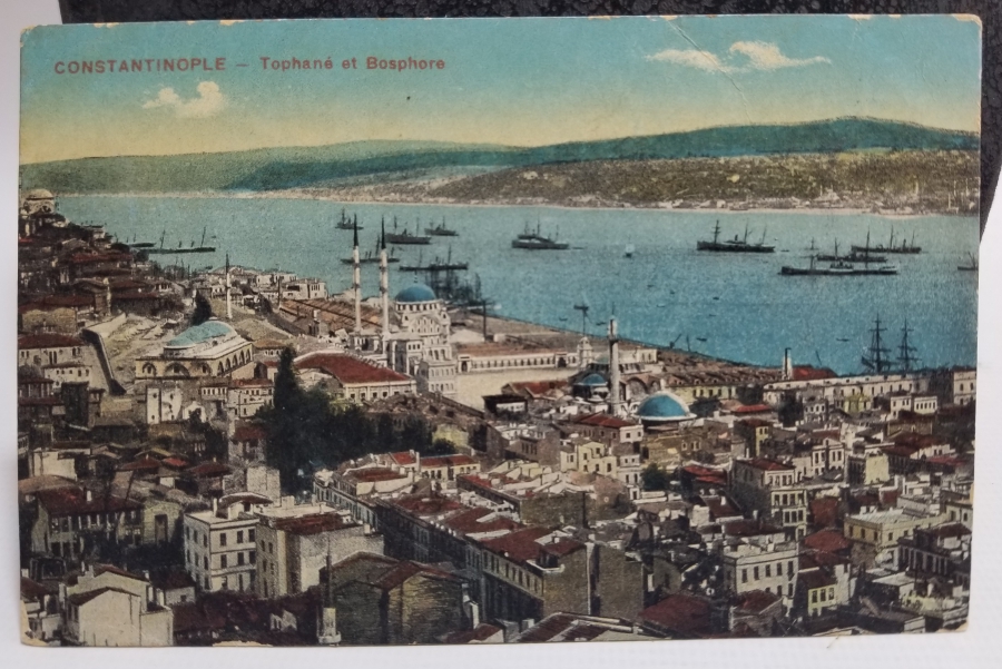 OSMANLI DÖNEMİ TOPHANE MANZARALI KARTPOSTAL