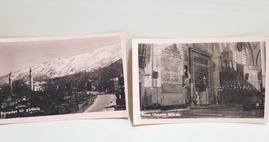 İKİ ADET SİYAH-BEYAZ BURSA FOTOĞRAFI