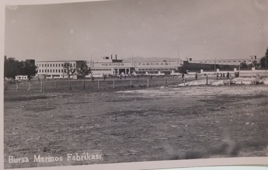 BURSA MERİNOS FABRİKASI GÖRSELLİ SİYAH-BEYAZ FOTOĞRAF