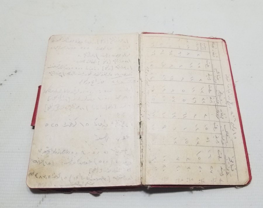 BİNBAŞI AHMED TEVFİK EFENDİ'YE AİT NADİR DEMİRYOLLARI KONULU GÜNLÜK