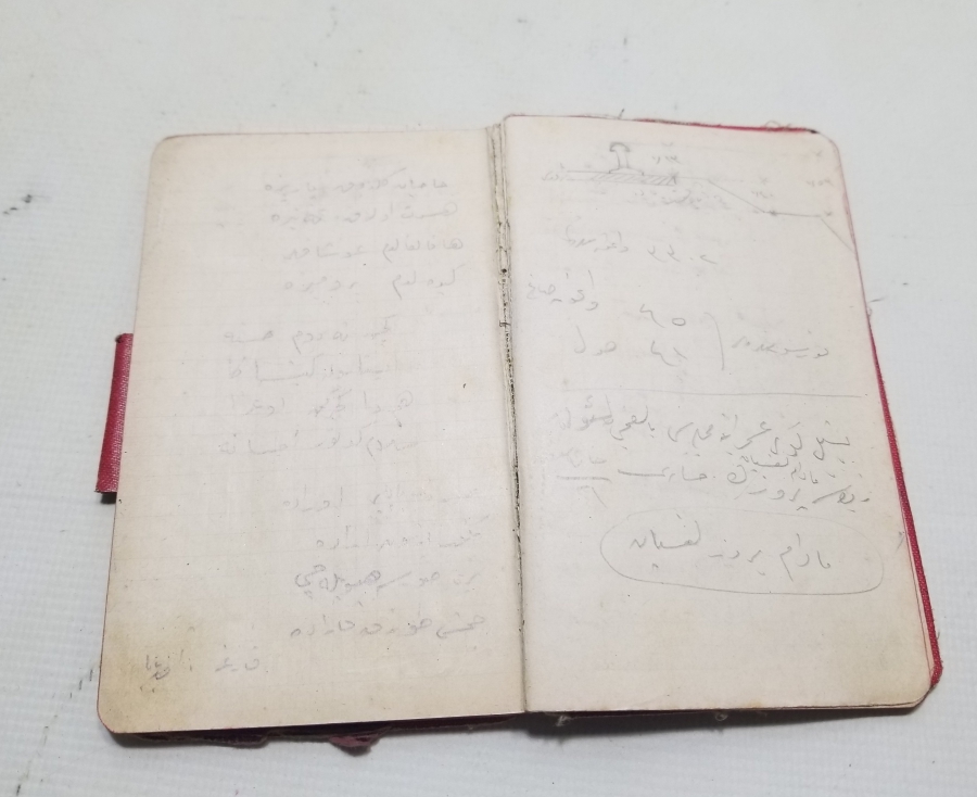 BİNBAŞI AHMED TEVFİK EFENDİ'YE AİT NADİR DEMİRYOLLARI KONULU GÜNLÜK