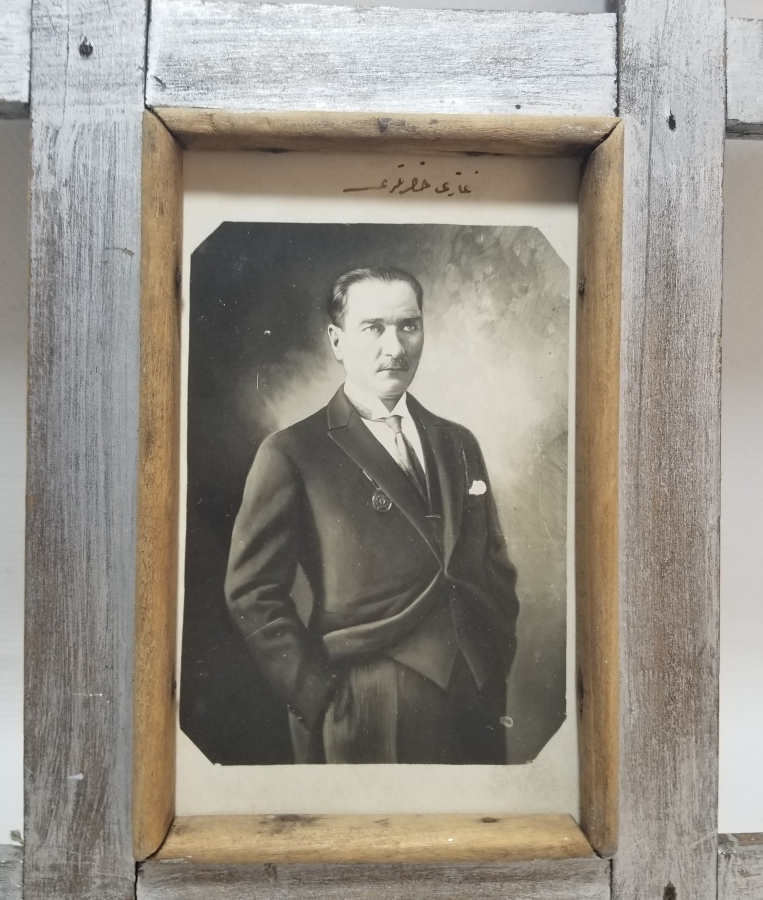 OSMANLICA GAZİ PAŞA HAZRETLERİ YAZILI CUMHURİYET BAŞLARI ÇOK NADİR ATATÜRK FOTOĞRAFI