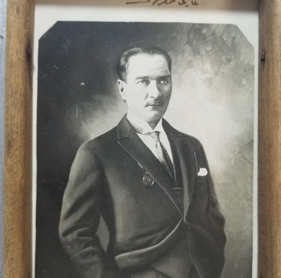OSMANLICA GAZİ PAŞA HAZRETLERİ YAZILI CUMHURİYET BAŞLARI ÇOK NADİR ATATÜRK FOTOĞRAFI