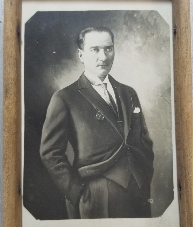 OSMANLICA GAZİ PAŞA HAZRETLERİ YAZILI CUMHURİYET BAŞLARI ÇOK NADİR ATATÜRK FOTOĞRAFI