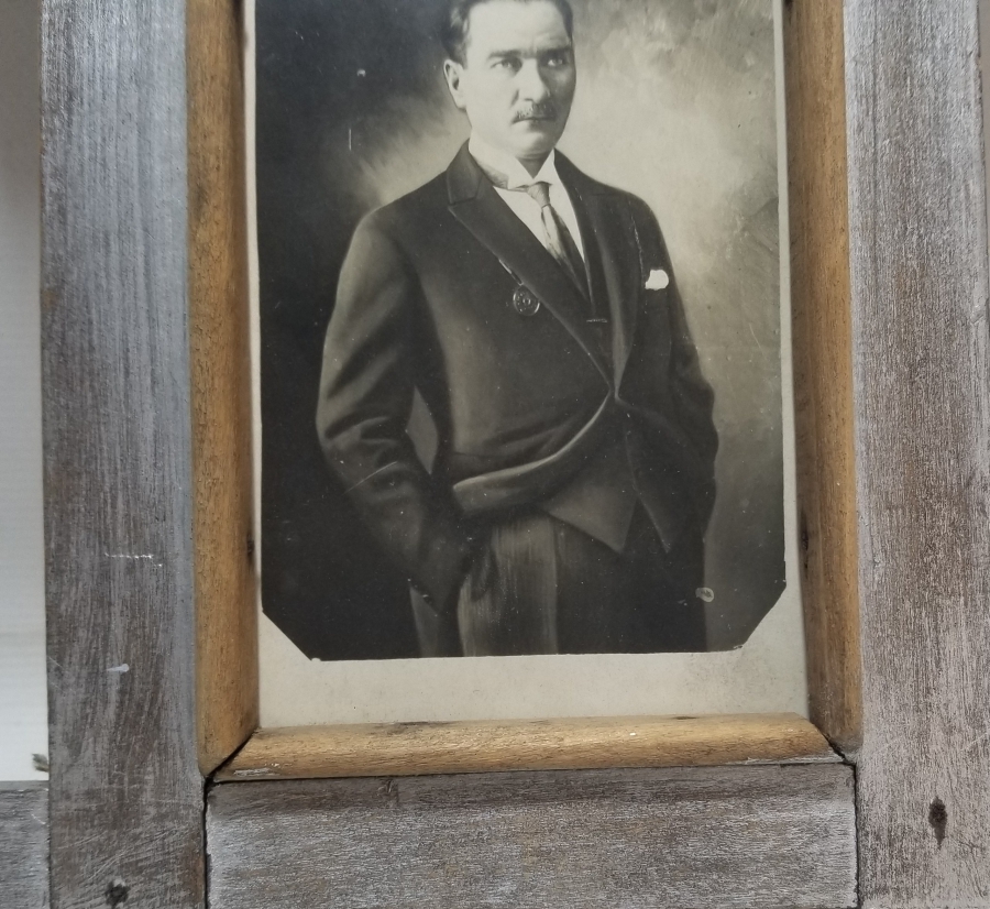 OSMANLICA GAZİ PAŞA HAZRETLERİ YAZILI CUMHURİYET BAŞLARI ÇOK NADİR ATATÜRK FOTOĞRAFI