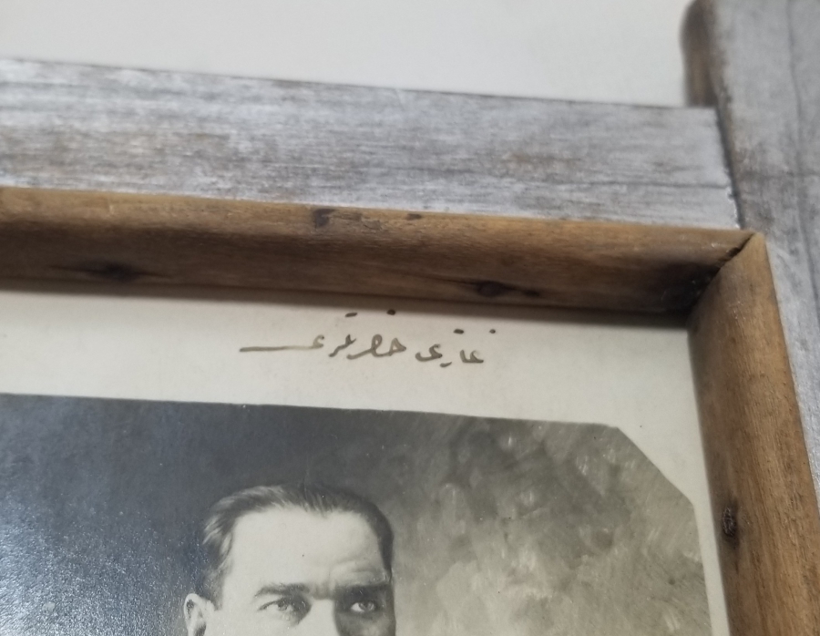 OSMANLICA GAZİ PAŞA HAZRETLERİ YAZILI CUMHURİYET BAŞLARI ÇOK NADİR ATATÜRK FOTOĞRAFI