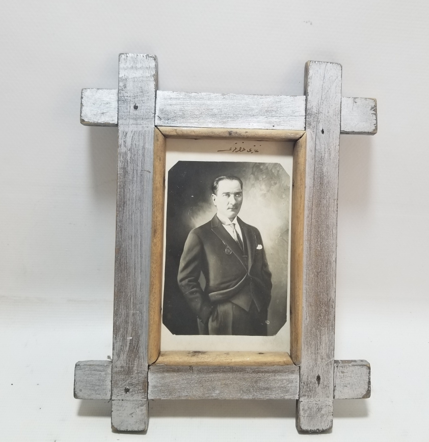 OSMANLICA GAZİ PAŞA HAZRETLERİ YAZILI CUMHURİYET BAŞLARI ÇOK NADİR ATATÜRK FOTOĞRAFI
