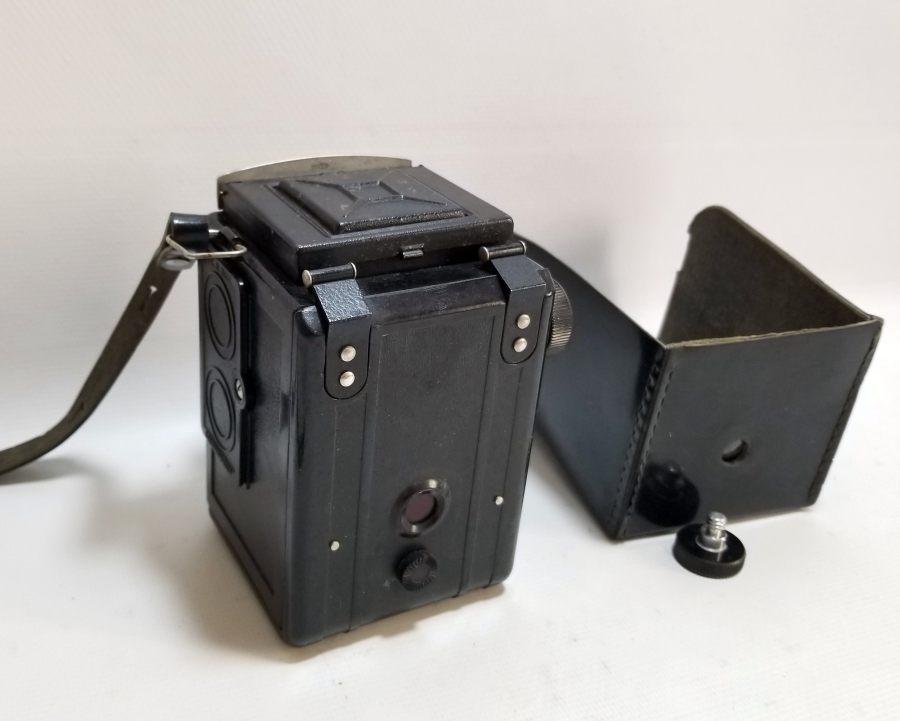 ORİJİNAL DERİ KUTUSUNDA ANTİKA LUBİTEL 2 MARKA FOTOĞRAF MAKİNESİ