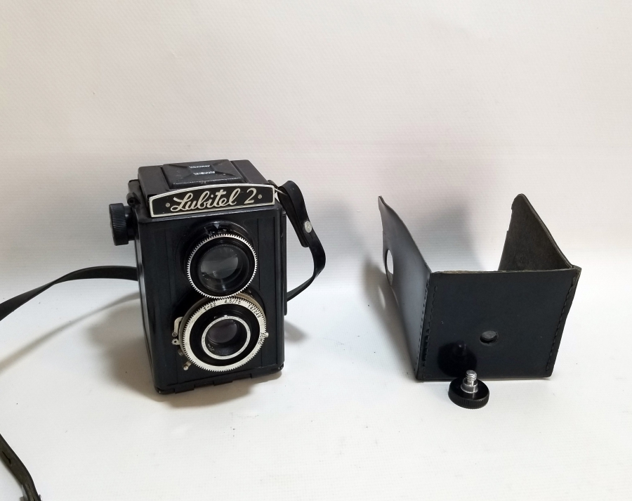 ORİJİNAL DERİ KUTUSUNDA ANTİKA LUBİTEL 2 MARKA FOTOĞRAF MAKİNESİ