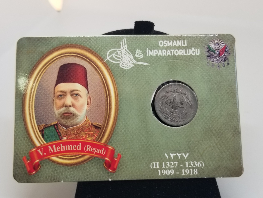 MEHMET REŞAT HAN DÖNEMİ KOLEKSİYONLUK NİKEL 5 PARA
