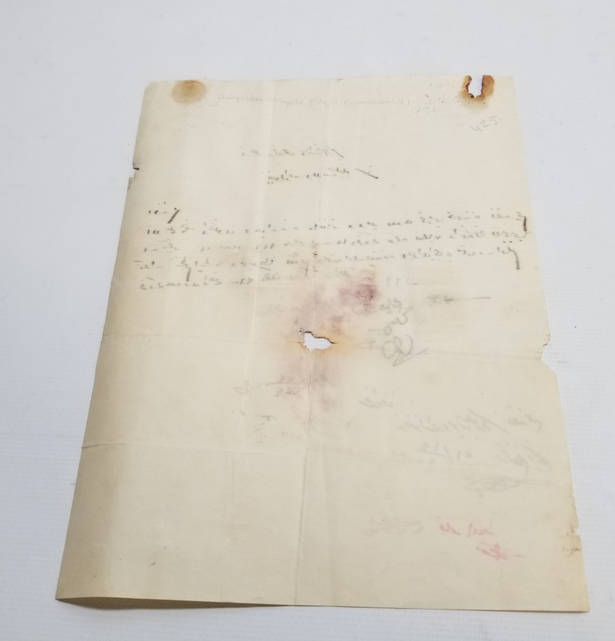 OSMANLI DÖNEMİ ORİJİNAL PULUYLA NADİR ESNAF SENEDİ