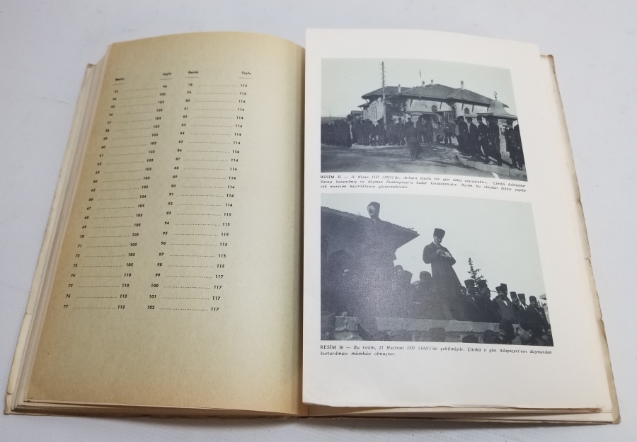 KURTULUŞ SAVAŞI KONULU ATATÜRK FOTOĞRAFLARININ YER ALDIĞI 1965 TARİHLİ KİTAP