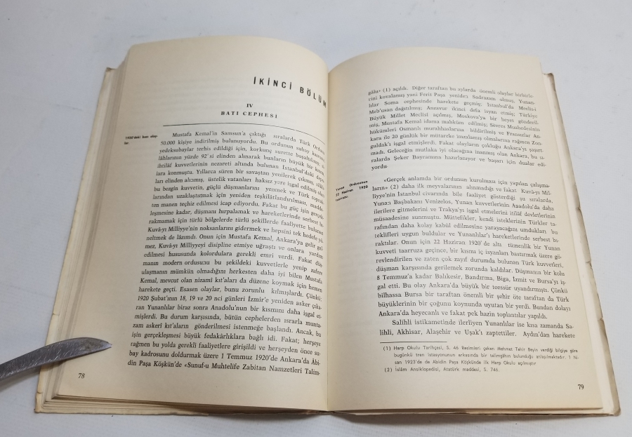KURTULUŞ SAVAŞI KONULU ATATÜRK FOTOĞRAFLARININ YER ALDIĞI 1965 TARİHLİ KİTAP