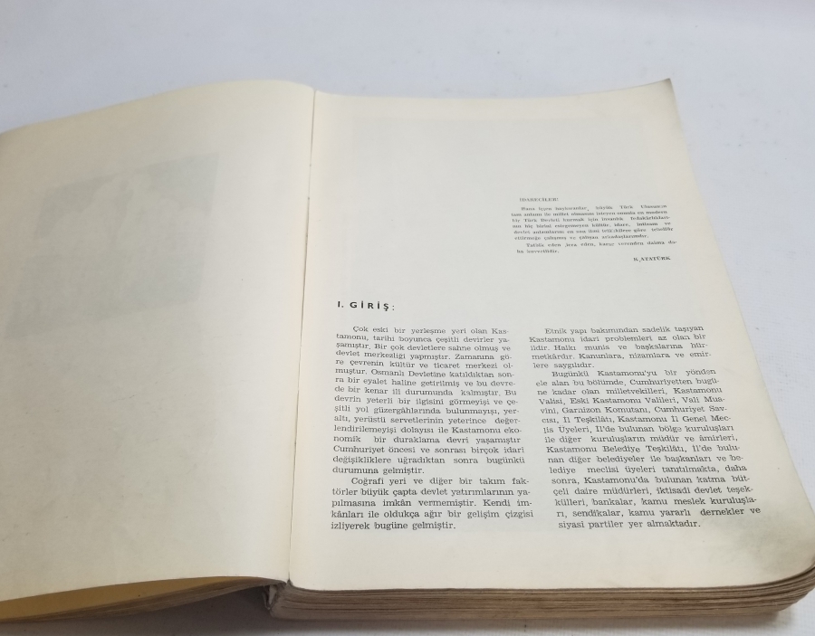 1967 TARİHLİ KASTAMONU İL YILLIĞI