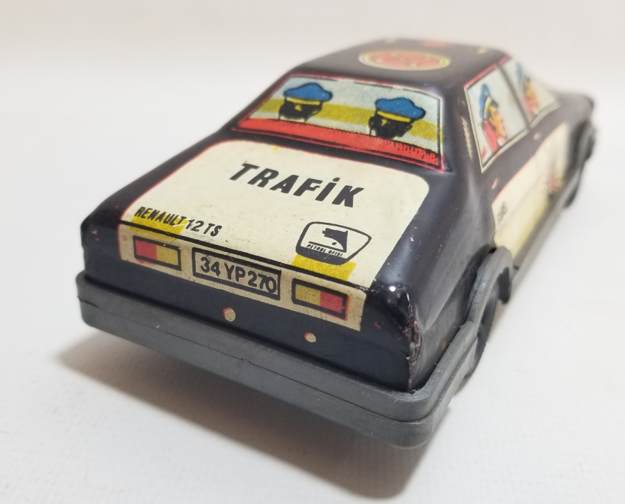 GÜREL MARKA ANTİKA OYUNCAK POLİS ARABASI