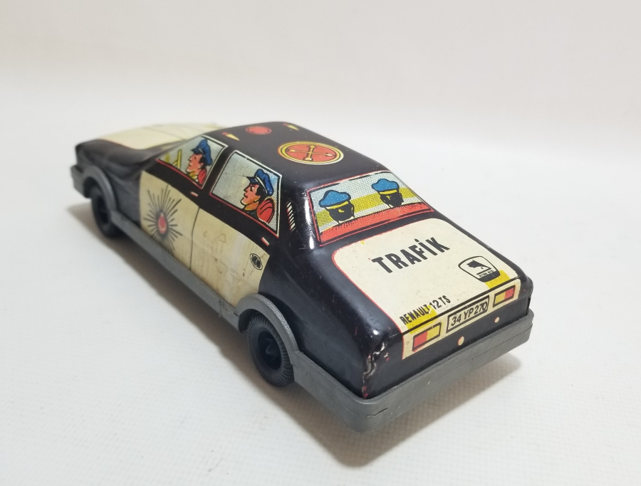 GÜREL MARKA ANTİKA OYUNCAK POLİS ARABASI