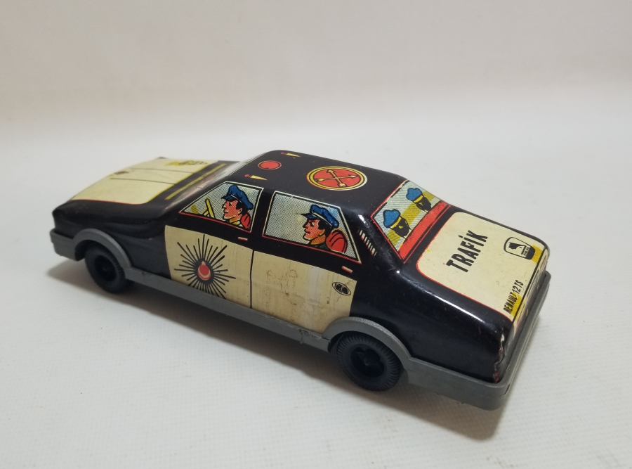 GÜREL MARKA ANTİKA OYUNCAK POLİS ARABASI