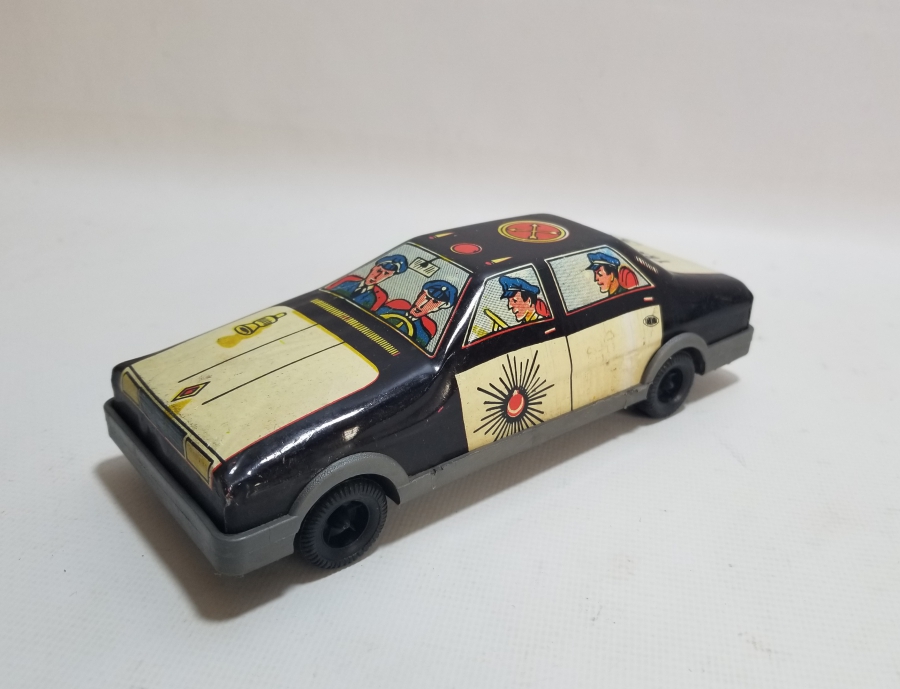 GÜREL MARKA ANTİKA OYUNCAK POLİS ARABASI