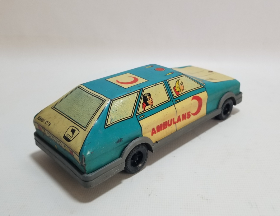 GÜREL MARKA ANTİKA OYUNCAK AMBULANS