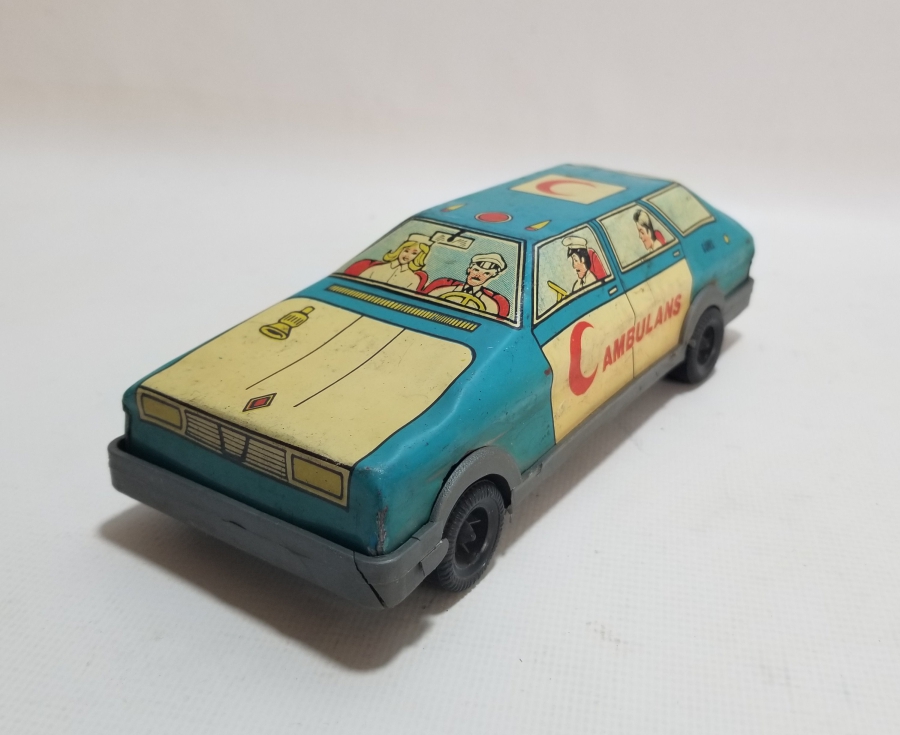 GÜREL MARKA ANTİKA OYUNCAK AMBULANS