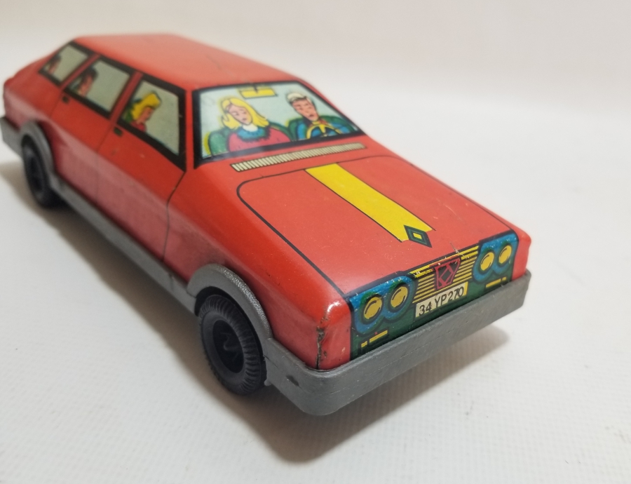 GÜREL MARKA YERLİ YAPIM ANTİKA OYUNCAK ARABA