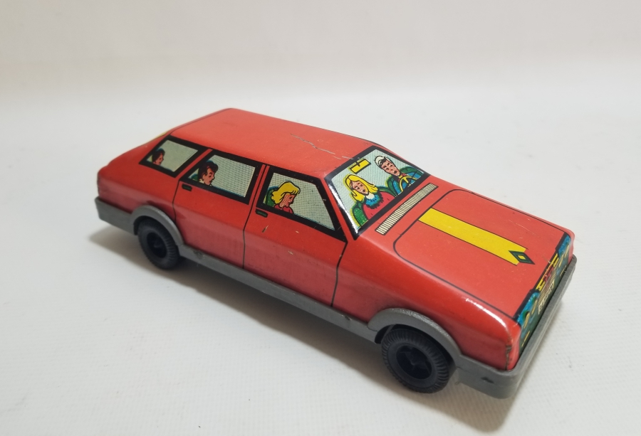 GÜREL MARKA YERLİ YAPIM ANTİKA OYUNCAK ARABA