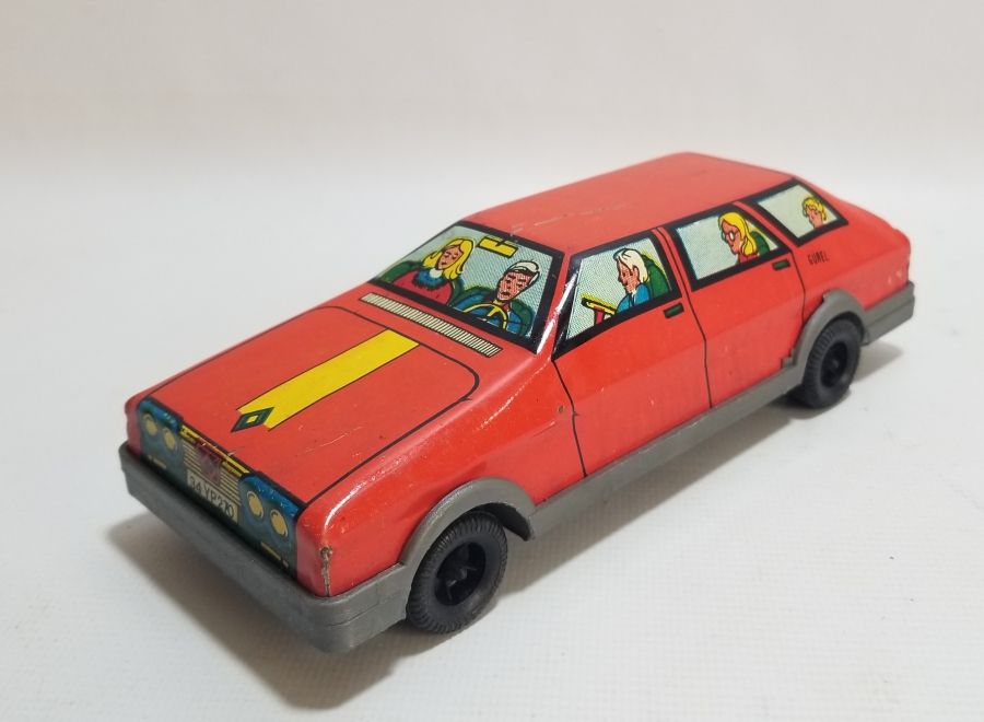 GÜREL MARKA YERLİ YAPIM ANTİKA OYUNCAK ARABA