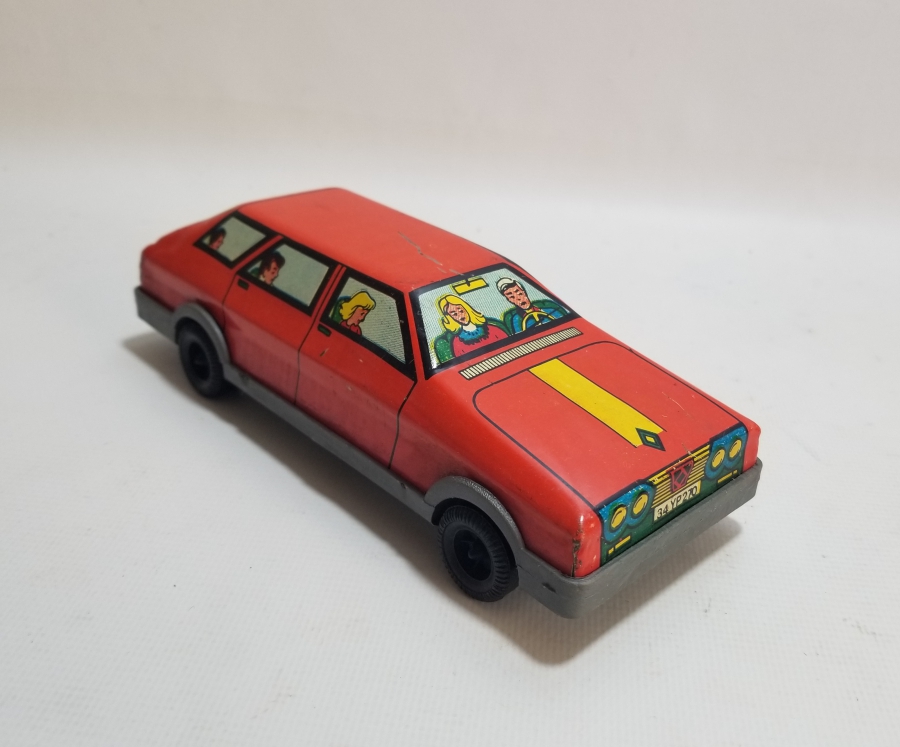 GÜREL MARKA YERLİ YAPIM ANTİKA OYUNCAK ARABA