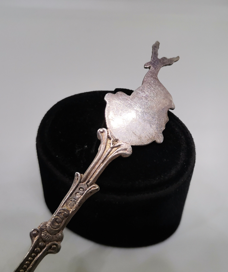 KABARTMA İŞÇİLİKLİ ANTİKA GÜMÜŞ HATIRA AVRUPA KAŞIK